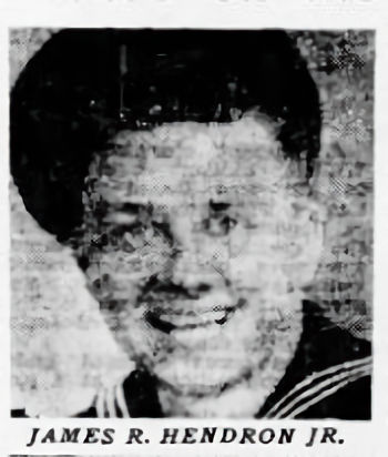 Click or Tap to Enlarge James Raymond HENDRON, F2-Fireman Second Class
