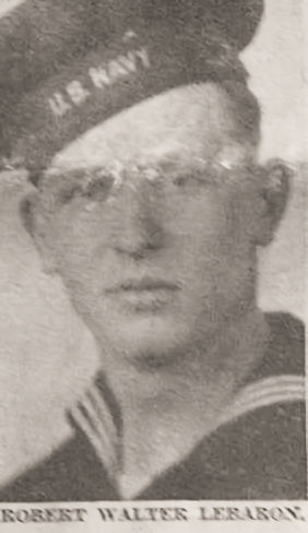 Click or Tap to Enlarge Robert Walter LeBARON, S2-Seaman Second Class